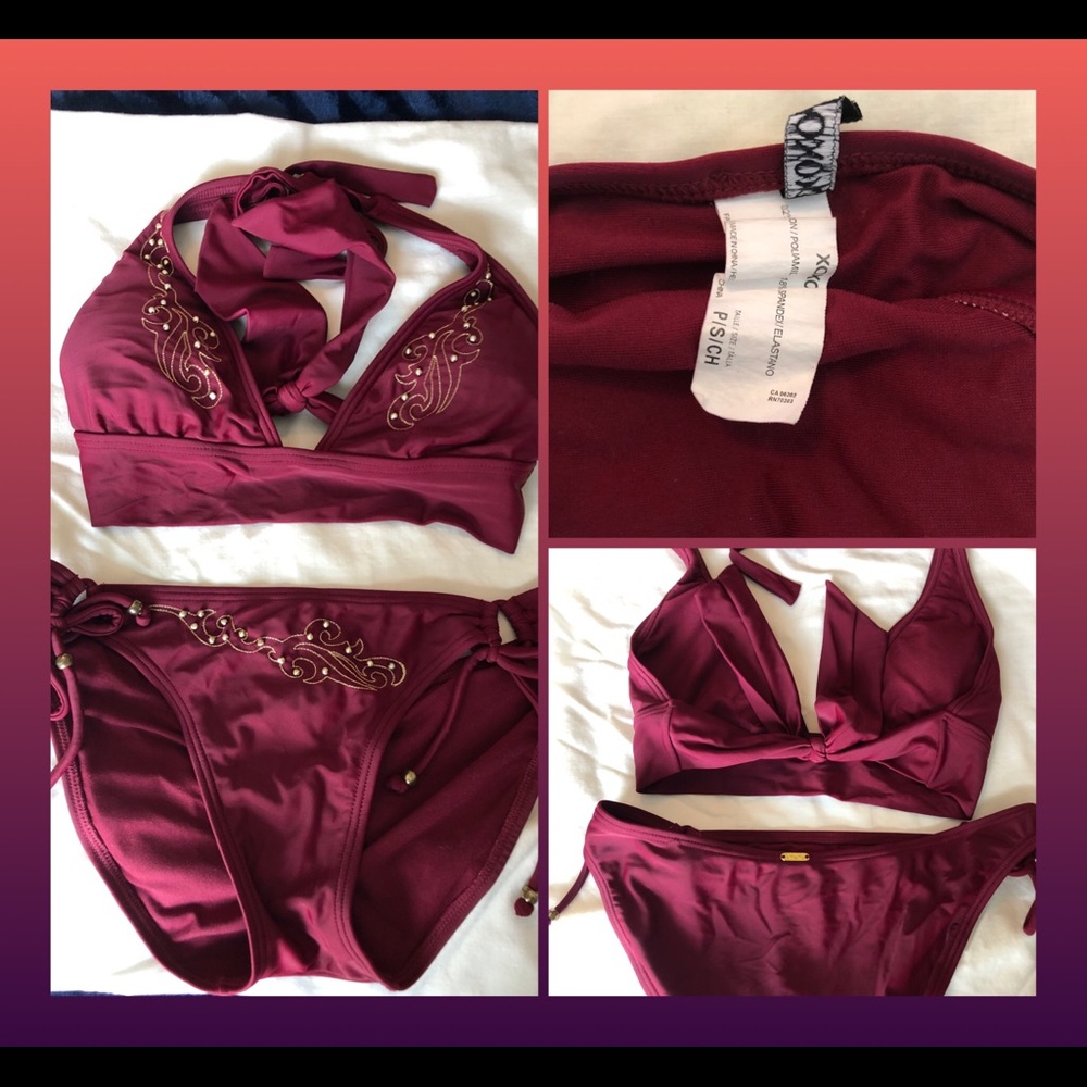 XOXO X Small 2 piece burgundy